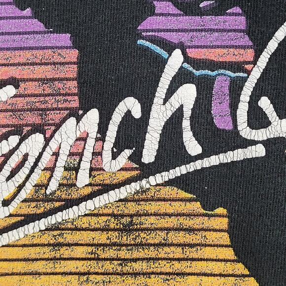 Vintage 90s New-Orleans French-Quarter Shirt Large 21x28 Faded-Black - Picture 10 of 15